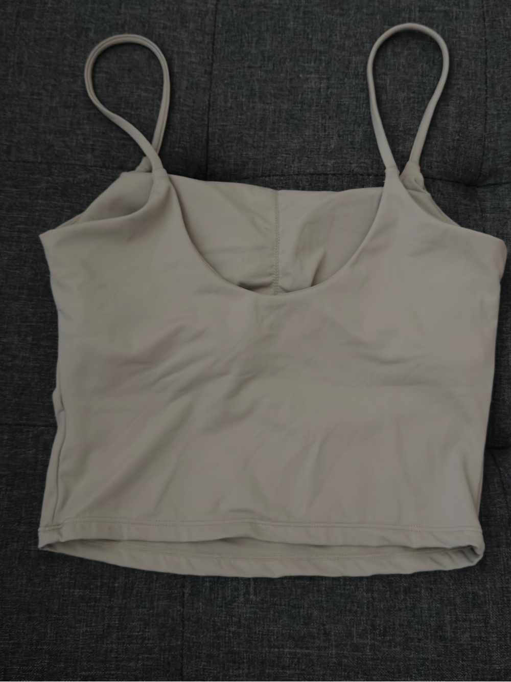 2 Piece Yoga Top and Pant Beige, Size Small